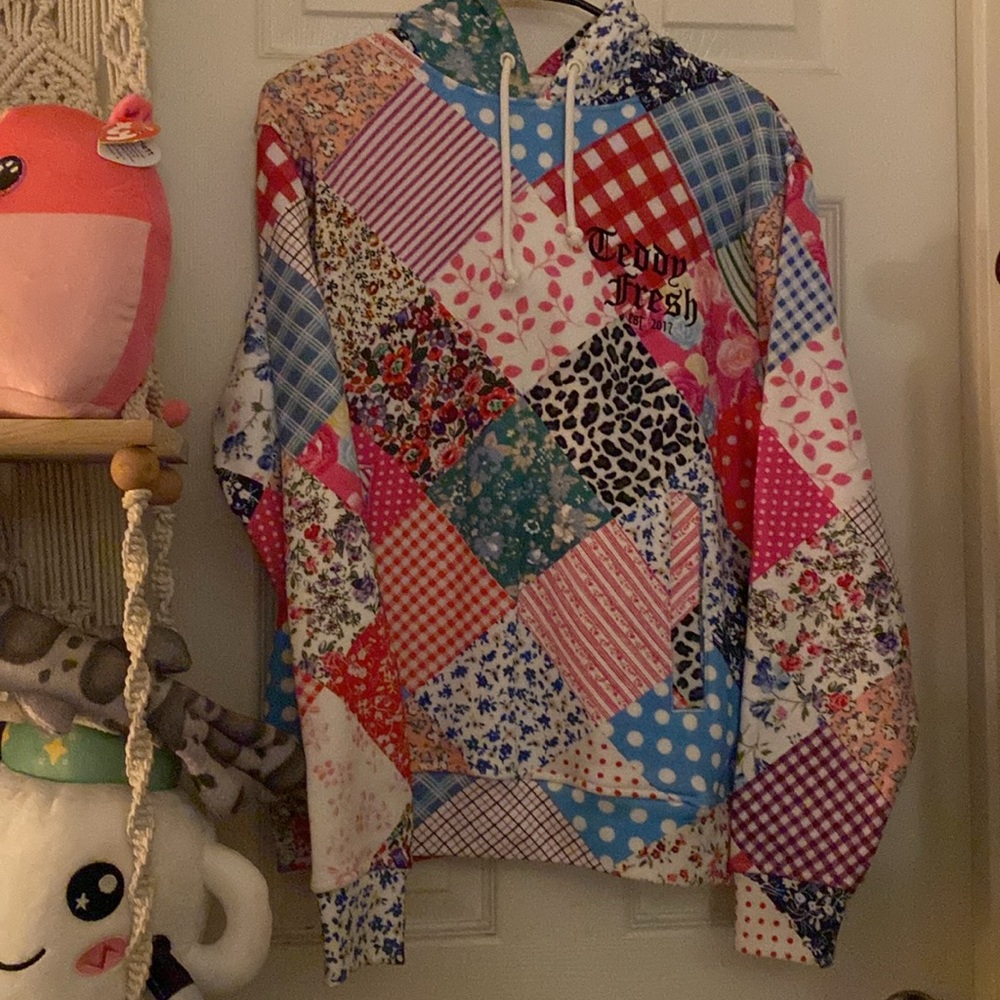 Teddy Fresh Patchwork Hoodie